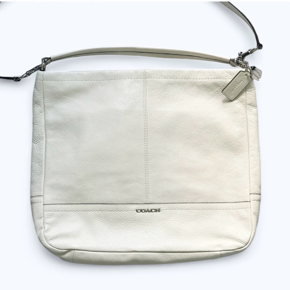 Vintage Coach Park Leather Hobo Tote Shoulder Crossbody Purse Satchel White